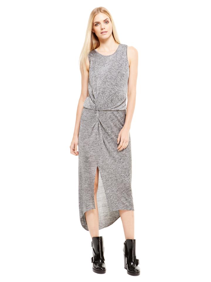 Dkny Jeans Marl Shine Twist Waist Dress