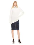 Dkny Jeans High Rise Denim Skirt