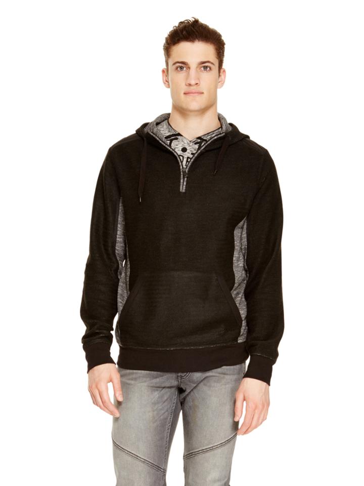 Dkny Herringbone Terry Zip Hoodie