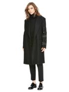 Dkny Coat With Embellished Sleeves