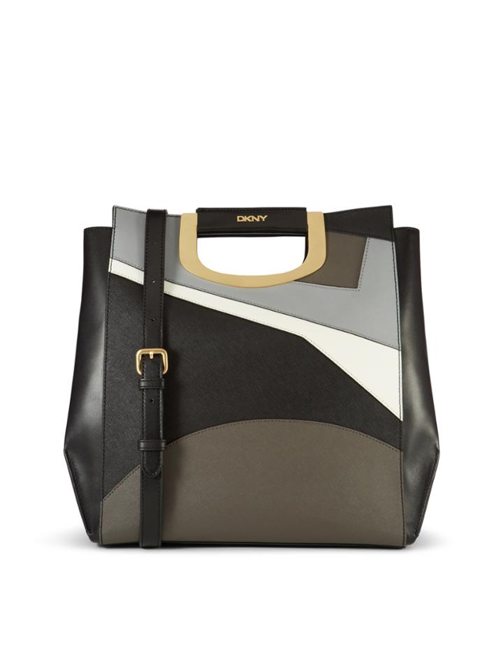 Dkny Geometric Leather Tote