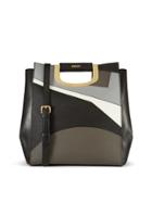 Dkny Geometric Leather Tote