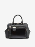 Dkny Mixed Material Leather Satchel