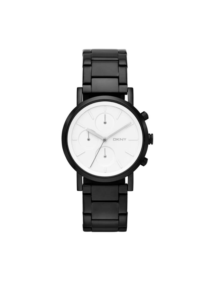 Dkny Soho Matte Black Chronograph Watch