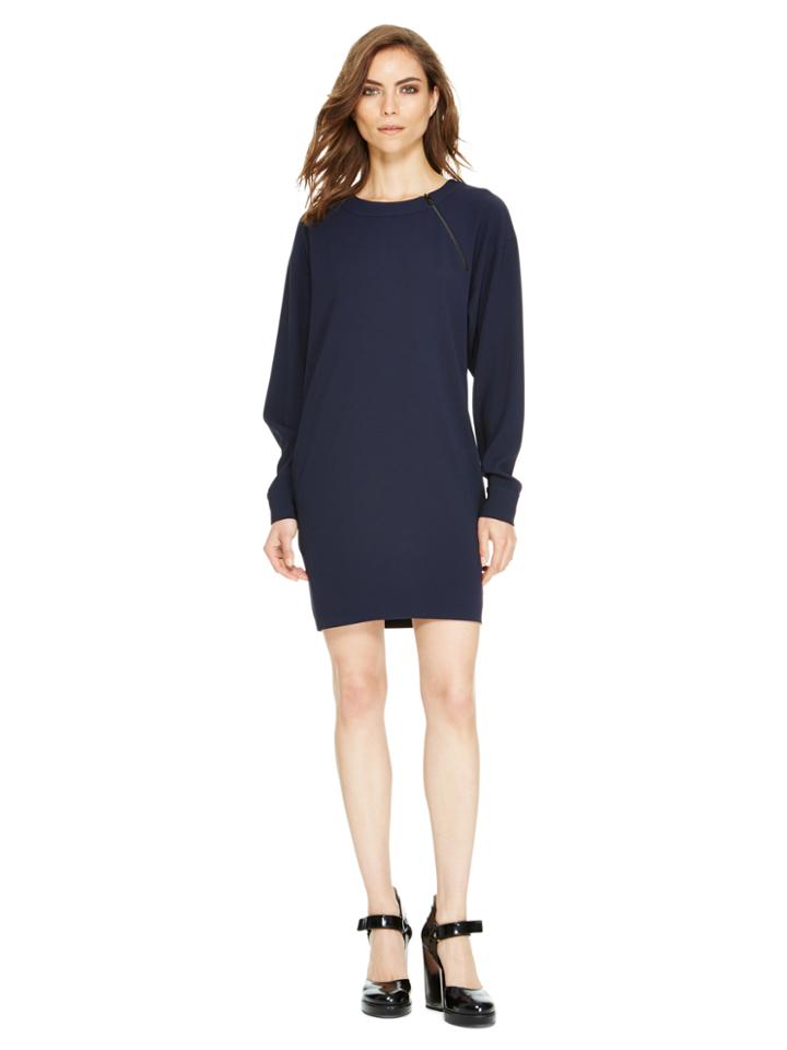 Dkny Asymmetrical Zipper Dress