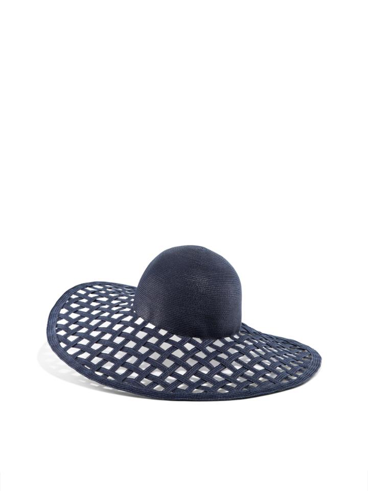 Dkny Open Weave Floppy Hat