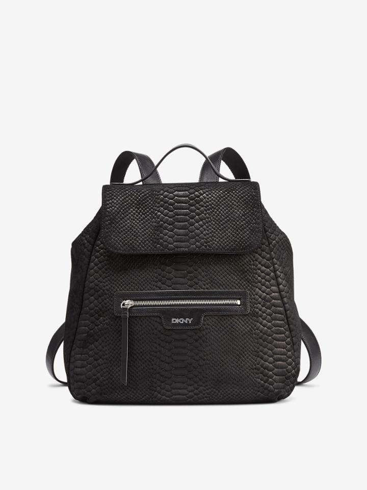 Dkny Snake Print Leather Backpack