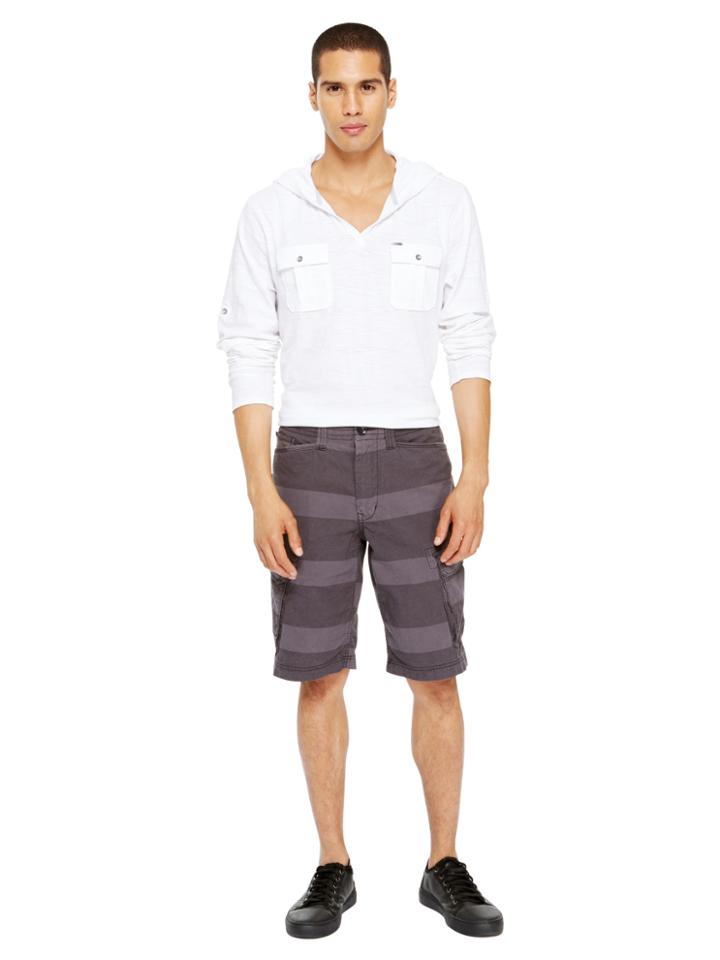 Dkny Jeans Stripe Canvas Shorts