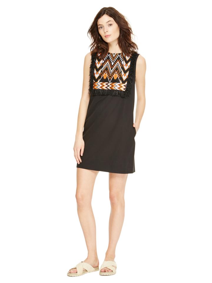 Dkny Embroidered Shift Dress