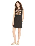 Dkny Embroidered Shift Dress