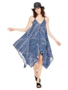 Dkny Jeans Printed Drapey Dress