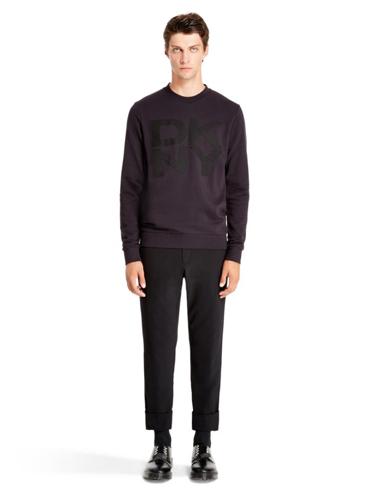 Dkny Contrast Bonded Logo Sweat Top