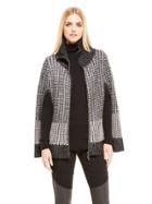 Dkny Jeans Zip Front Cape Sweater