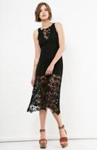 Dailylook Nightcap Caribbean Crochet Flare Dress In Black 2 - 3 At Dailylook