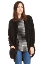 Dailylook Minkpink Fuzzy Cocoon Cardigan In Black Xs - L At Dailylook