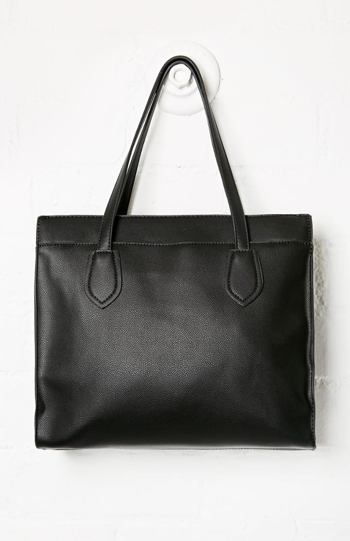 Dailylook Melanee Work Tote Bag In Black At Dailylook