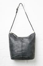 Dailylook The Solange Faux Suede Braided Everyday Shoulder Bag In Black At Dailylook