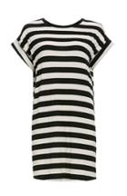 Dailylook Knot Sisters Striped Stone Dress In Black / Beige Xs - L At Dailylook