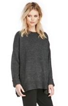Dailylook Warren G Oversized Pullover In Charcoal One Size At Dailylook