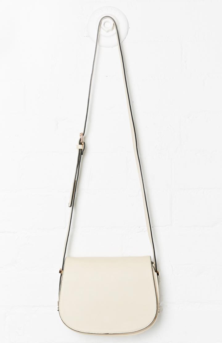 Dailylook Destiny Vegan Leather Crossbody Bag In Beige At Dailylook