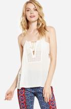 Dailylook Raga Embellished Tassel Top In Ivory M At Dailylook