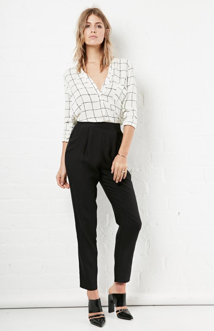 Dailylook Cameo Begin Again High Waist Pants In Black S At Dailylook