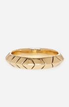 Dailylook House Of Harlow 1960 Aztec Thin Stack Ring In Gold At Dailylook