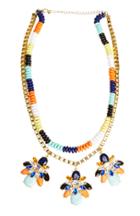 Dailylook Dailylook Vibrant Beaded Stone Necklace In Multi-colored At Dailylook