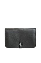 Dailylook Kendrick Leather Fold Over Wallet In Black At Dailylook