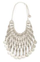 Dailylook Chanour Long Dangling Collar Necklace In Silver At Dailylook