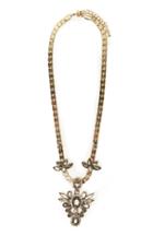 Dailylook J.o.a Antiqued Evening Necklace In Antique At Dailylook