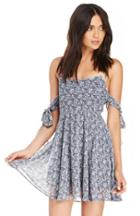 Dailylook For Love  Lemons Floral Kiss Me Dress In Blue S At Dailylook