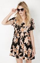 Dailylook Glamorous Satin Smock Tunic In Orange Xs - L At Dailylook