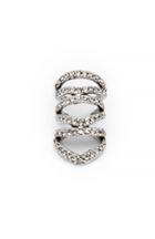 Dailylook House Of Harlow 1960 Equator Ear Cuff In Silver One Size At Dailylook