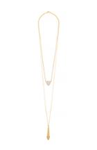 Dailylook Sandy Hyun Crystal Pendant Necklace In Crystal Clear At Dailylook
