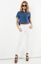 Dailylook Joes Jeans Annie Mid Rise Skinny Ankle Jeans In White 24 - 32 At Dailylook