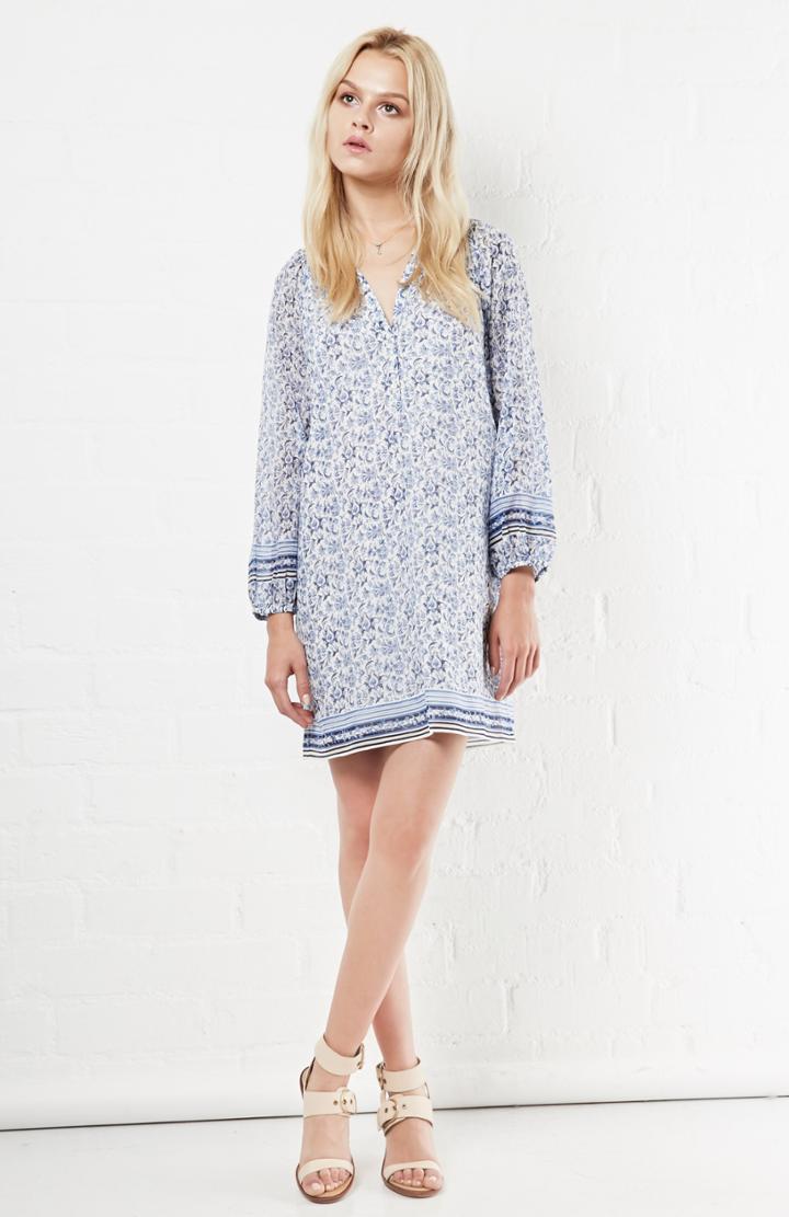Dailylook Joie Evadne Dress In Multi-colored M At Dailylook