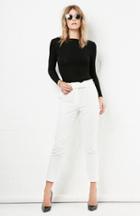 Dailylook Glamorous Belted Tapered Trousers In White Xs - S At Dailylook