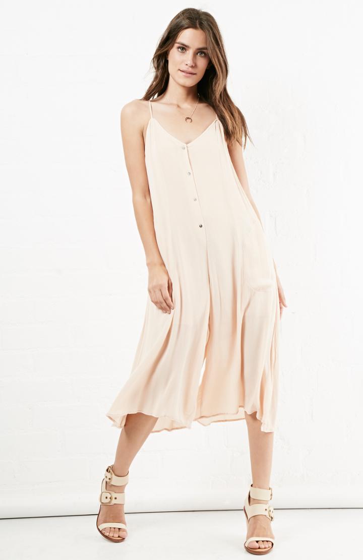 Dailylook Somedays Lovin Spell Cast Midi Jumpsuit In Peach Xs At Dailylook