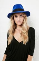 Dailylook Project 6 Nurit Fedora In Colbalt At Dailylook