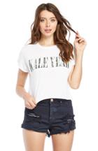 Dailylook The Laundry Room Kale Yeah Crop Tee In White One Size At Dailylook