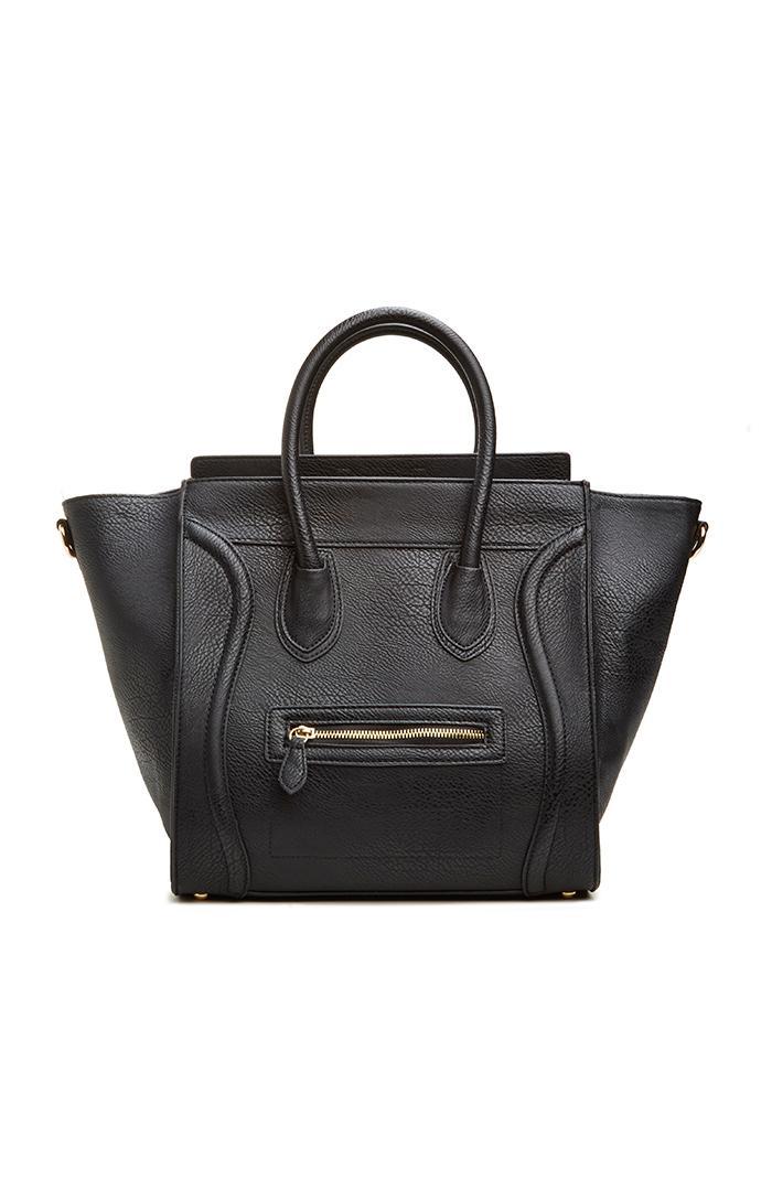 Dailylook Dailylook Large Structured Handbag In Black