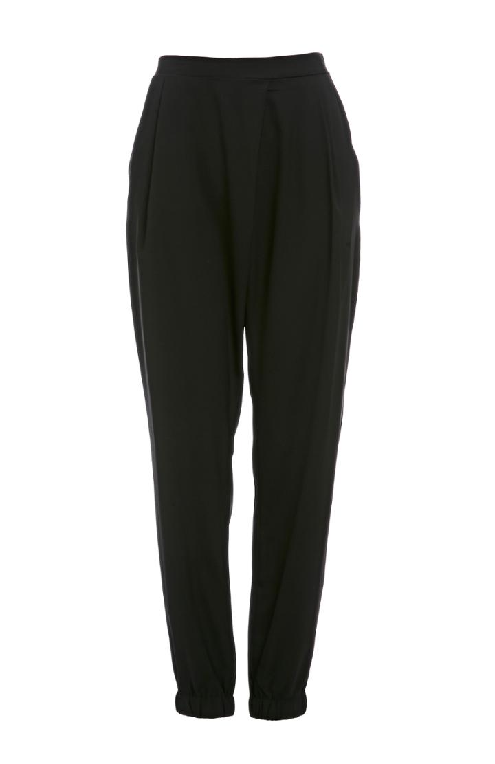 Dailylook Glamorous Band Fold Over Trousers In Black Xs - L At Dailylook