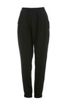 Dailylook Glamorous Band Fold Over Trousers In Black Xs - L At Dailylook