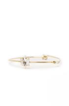 Dailylook J.o.a Thin Stone Studded Bracelet In Gold At Dailylook