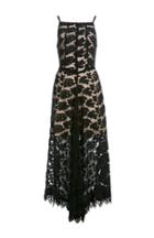 Dailylook Line  Dot Francoise Embroidered Dress In Black L At Dailylook