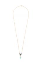 Dailylook Sandy Hyun Chrysoprase Crystal Necklace In Multi-colored At Dailylook