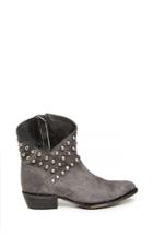 Dailylook Matisse Leather Cowboy Booties In Gray 7 - 10 At Dailylook