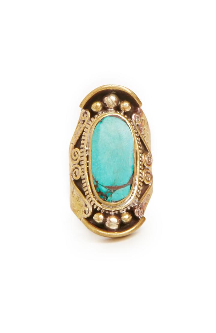 Dailylook Natalie B Kelsey 2 Lapis Ring In Turquoise At Dailylook