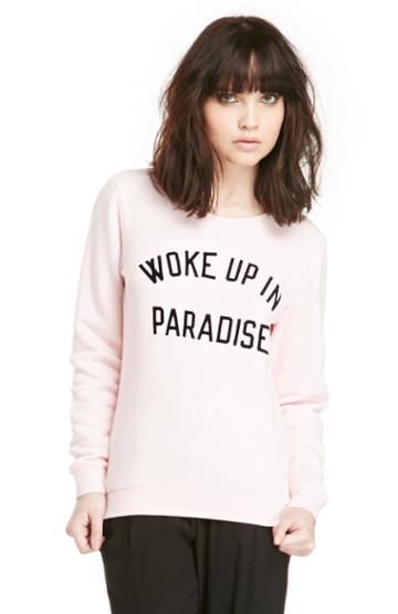 Dailylook Maison Scotch Woke Up In Paradise Vintage Pullover In Light Pink Xs - L At Dailylook